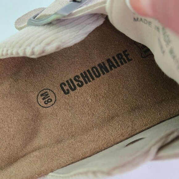 Cushionaire Hana Cork Footbed Clog Beige Corduroy Size 8M - Picture 9 of 10